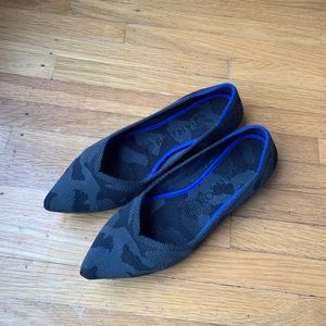 Rothy’s Grey Camo Point Flats size 7.5
